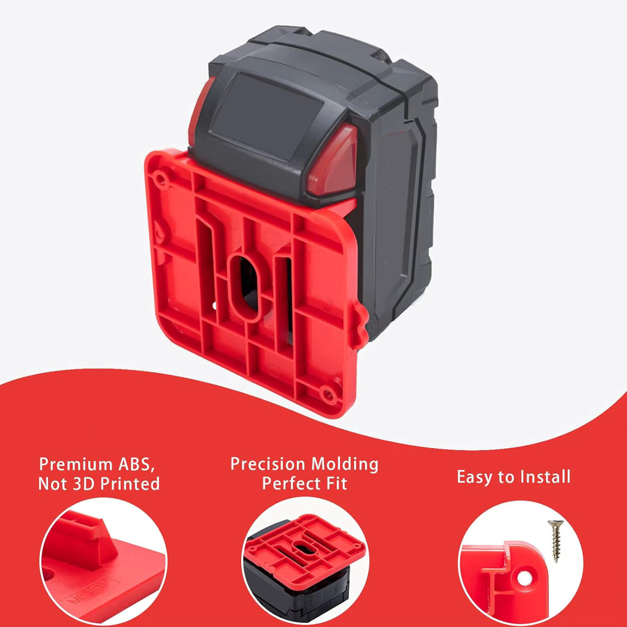 5er-Pack Milwaukee Batteriehalterung für 18V Akkus passend für 48-11-1815, 48-11-1828 und 48-11-1850 - Bild 4