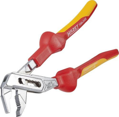 Hazet Wasserpumpenzange 759N-2VDE in Rot-Gelb, Länge: 251 mm - Bild 1