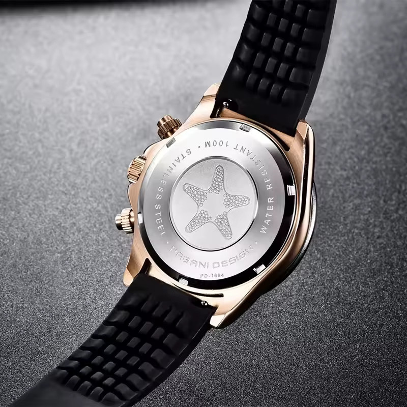 PAGANI DESIGN Chronograph, Quarz, Edelstahl, Saphirglas, Herren - Bild 2