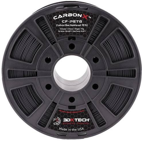 Xtech CarbonX CF Filament PETG Compound 2,85 mm Schwarz 750 g - Bild 1