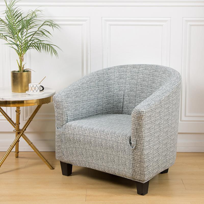 Housmife Stretch-Sesselbezug mit geometrischem Muster, elastischer und rutschfester Möbelschutz aus Polyester für Einzelsitze - Bild 2