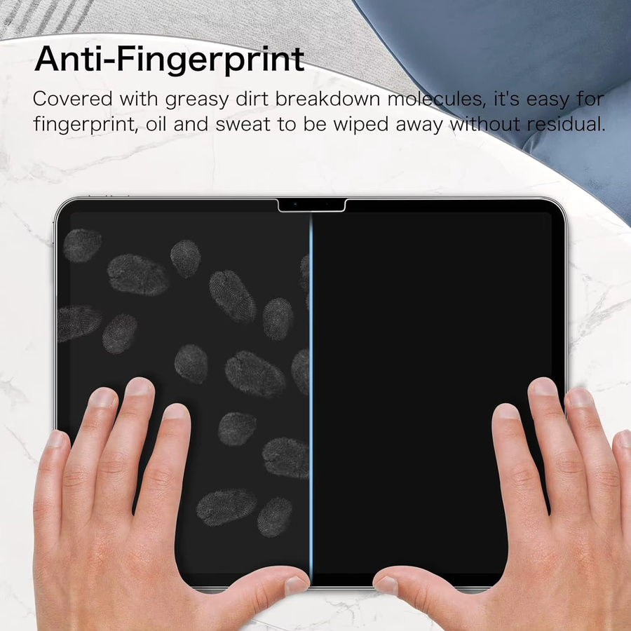2 Stück Apple iPad Pro 11 Zoll 2024 M4 Displayschutz aus 9H gehärtetem Glas, transparent - Bild 4