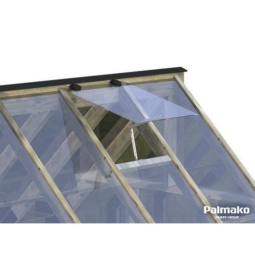 Palmako Gewächshaus Emilia aus Holz und Sicherheitsglas in Grau mit 8,2 m² und Satteldach - Bild 2
