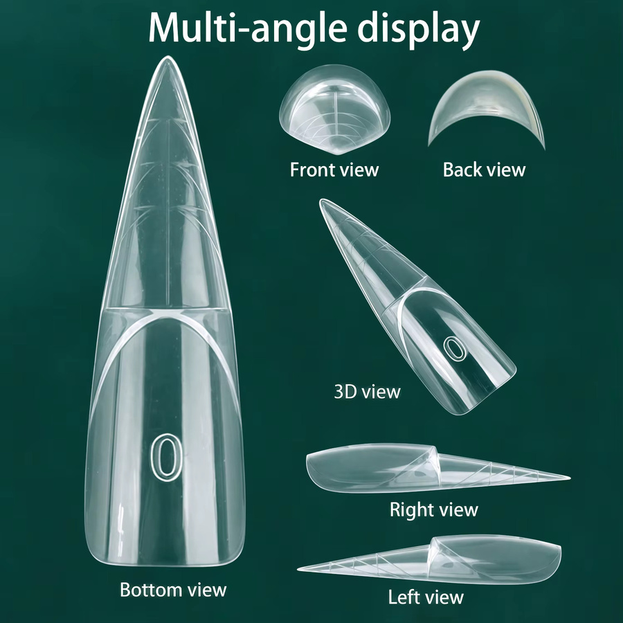 Nailpop Nagel Dual-Formen Stiletto-Form, 150 Stück, Wiederverwendbar - Bild 2