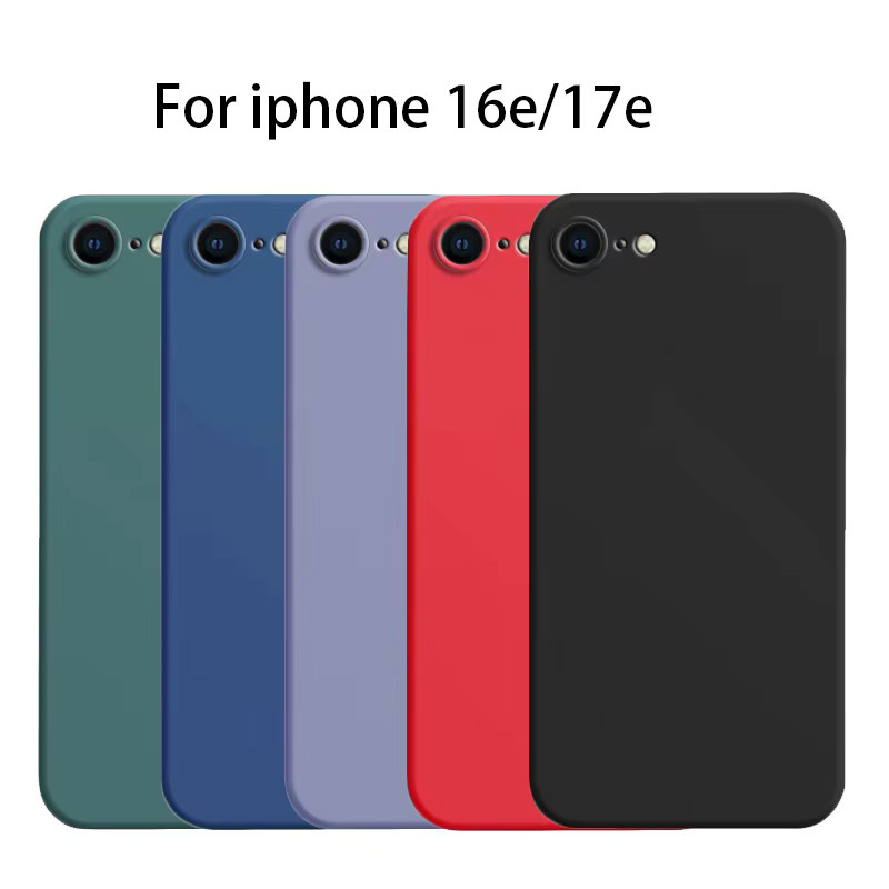 Ricestate Stoßfeste Flüssigsilikon Hülle für iPhone 16e und iPhone 17e in Blau - Bild 1