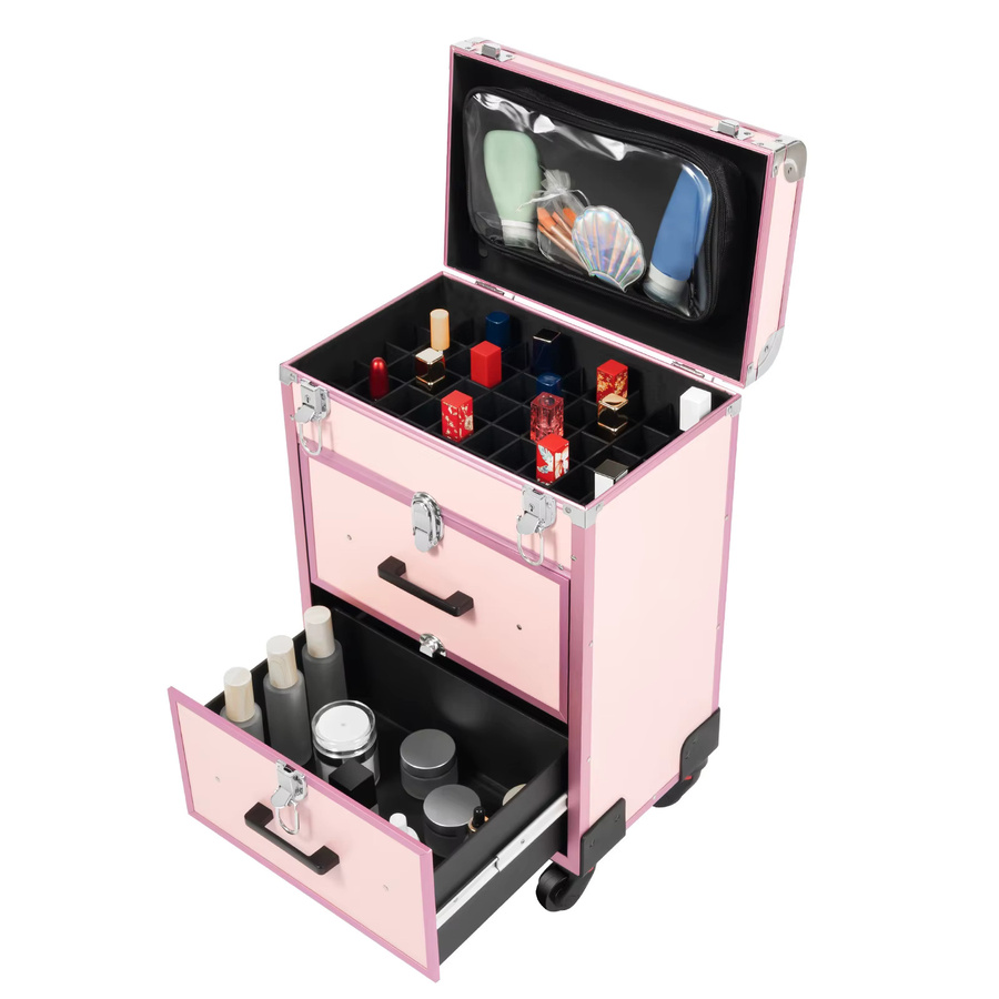 Bymaocar Make-up-Koffer mit Rollen, wasserdichter Kosmetik-Organizer - Bild 7