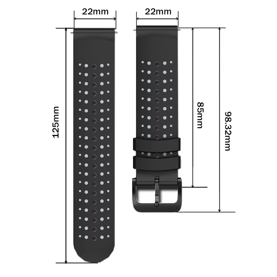 Xiaomi Uhrenarmband Silikon, Schwarz, Unisex - Bild 5