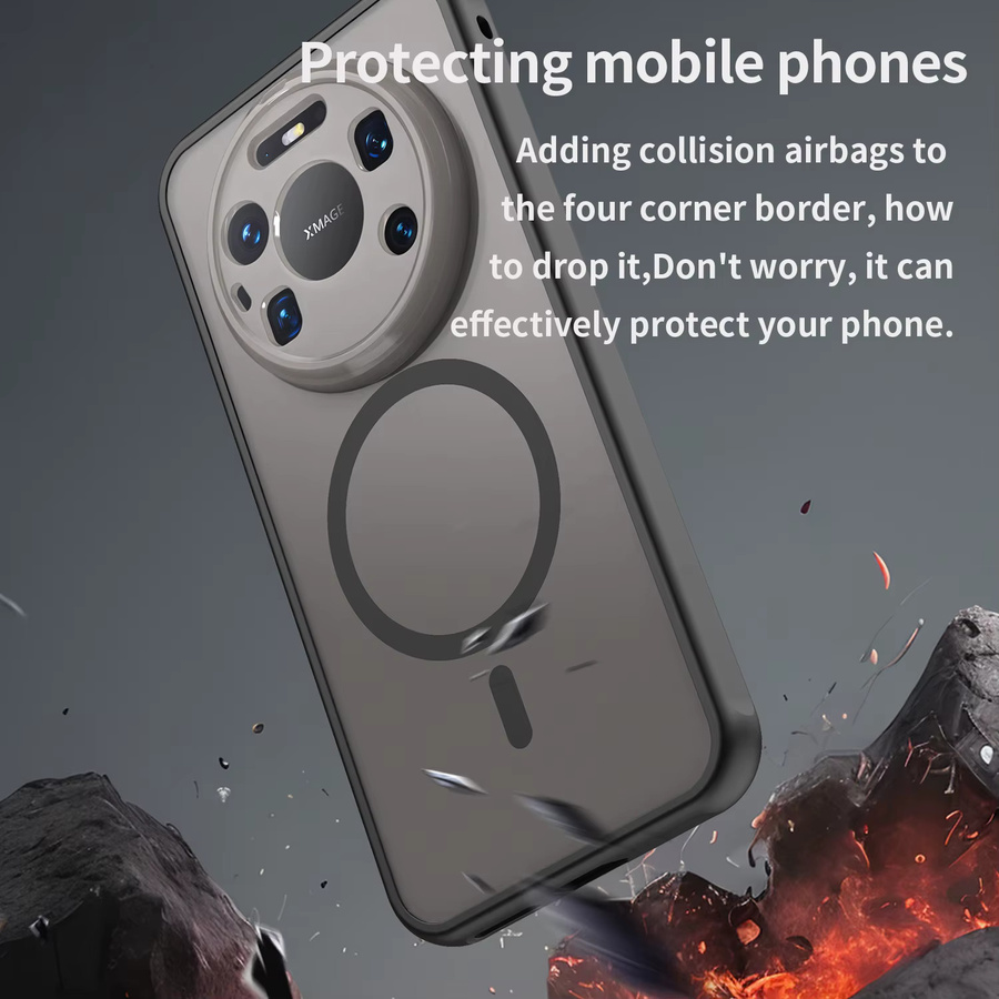 Magnetische Silikon-Hartschalenhülle für Huawei Mate 80 Pro in Grün - Bild 4