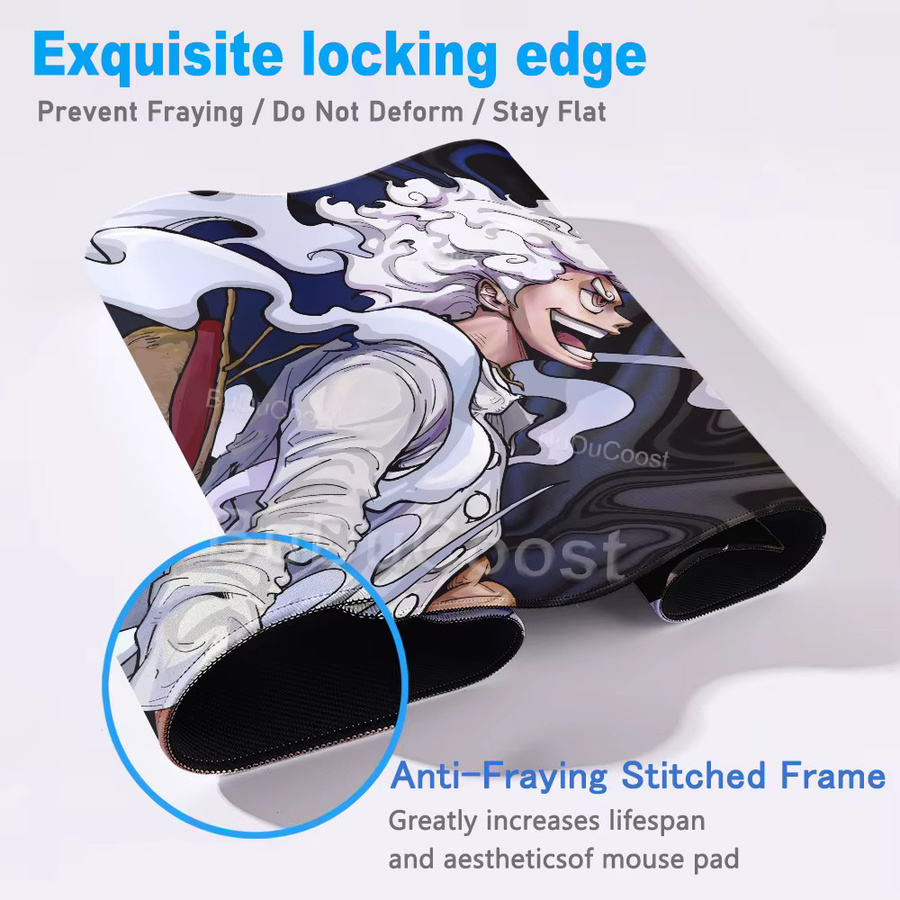 Bandai One Piece Roronoa Zoro Anime Mauspad, große rutschfeste Schreibtischunterlage in Multicolour - Bild 2