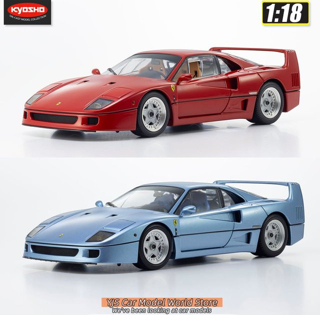 KYOSHO F40 Light Weight, Druckgussmodell, 1:18, Rot Blau, ab 14 Jahren - Bild 1