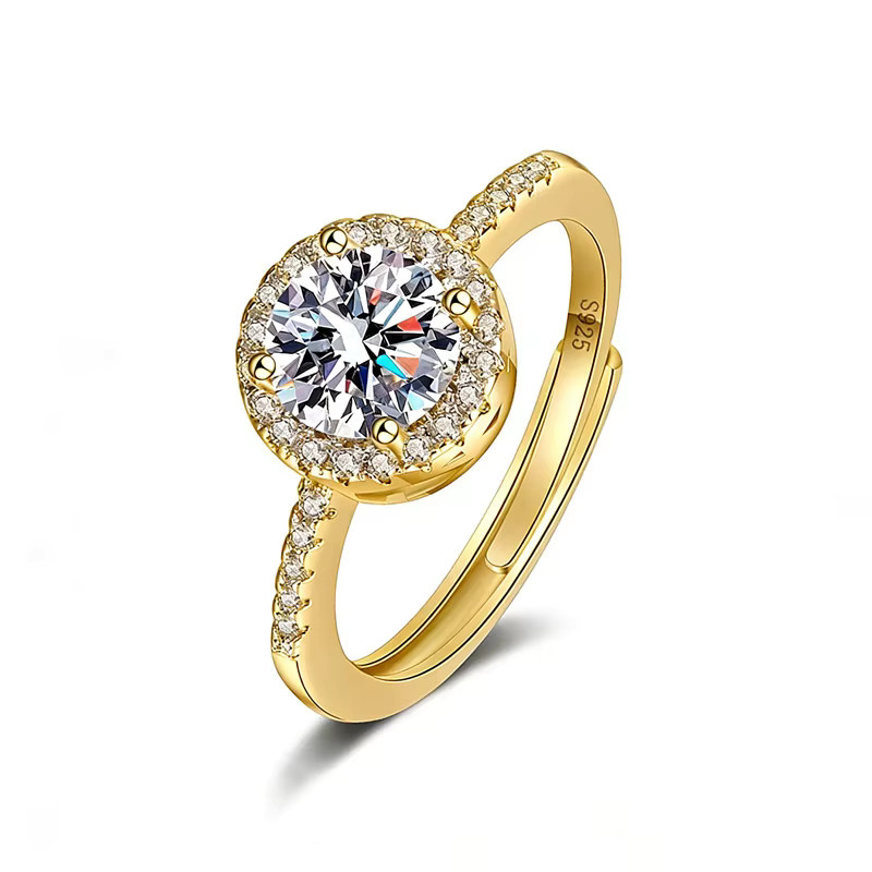Aiternity Ring 925 Silber, Moissanit, Damen - Bild 4