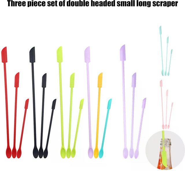 JCSYFAC Silikon Mini Schaber Set, Dreiteilig, Doppelend Spachtel - Bild 1