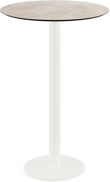 Feros Urban Stehtisch mit HPL-Platte in Sand, rund, Höhe: 109,2 cm, Durchmesser: 70 cm - Bild 1