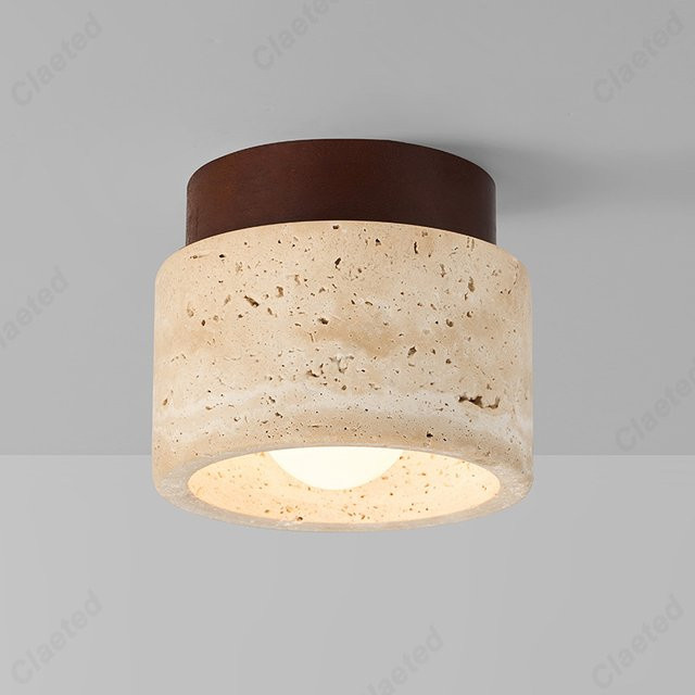 Claeted LED Deckenleuchte in Beige und Gelb für Wohnzimmer, Schlafzimmer, Flur und Balkon - Bild 1