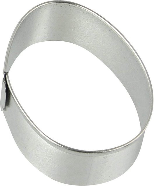Zenker Ausstecher Ei, oval, Edelstahl, Silber, B/H: 7 x 5 cm - Bild 1