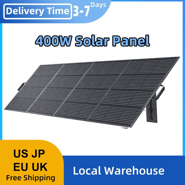 ABOK 400W Monokristallines Solarmodul mit MC4-Ausgang, flexibles und wasserdichtes Ladegerät nach IP68 für Wohnmobile, Camping und Zuhause - Bild 1