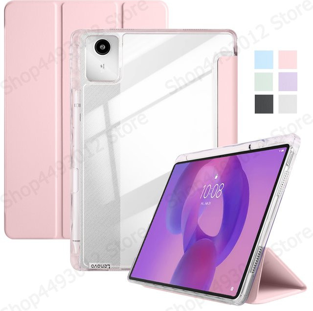 Transparente Acryl Schutzhülle mit Stifthalter für Lenovo IdeaPad Tab 11 TB336FU TB336ZU in Lila - Bild 1