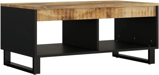 vidaXL Couchtisch aus massivem Mangoholz in Braun, B/T/H: 90 x 50 x 40 cm - Bild 1
