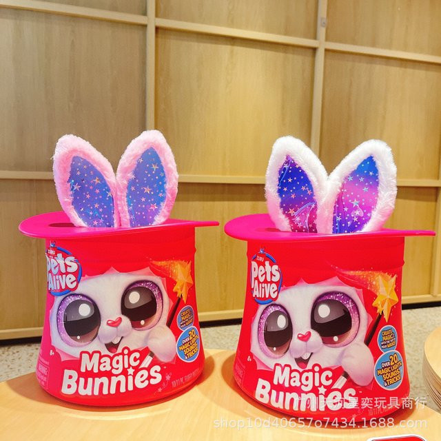 Zuru Pets Alive Magic Bunnies, interaktives Plüsch-Hasen-Spielzeug - Bild 1