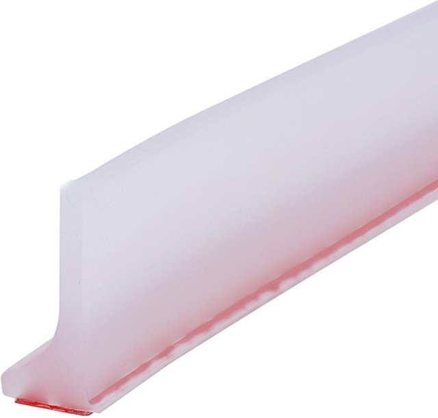 Fallinlove365 Badezimmer-Dichtungsstreifen als flexible Wasserbarriere aus Silikon, Transparent, Länge: 300 cm - Bild 1