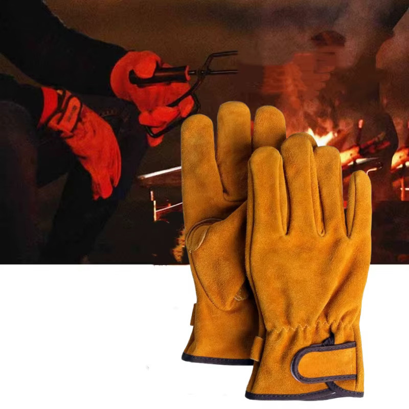 INMAICH Sicherheitshandschuhe aus Rindsleder, isolierte Winter-Arbeitshandschuhe für Gartenarbeit, Bau und Mechaniker - Bild 3