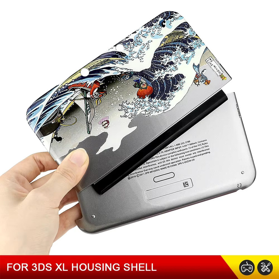 HeroAngel Schutzhülle für 3DS XL und 3DS LL Vorder- und Rückgehäuse Abdeckung in Grau und Multicolour - Bild 4
