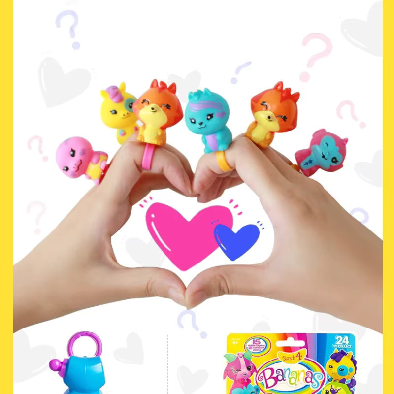 Bandai Bananas Bunch Wildblütenbaum Duftende Tiere, Finger-Überraschungsspielzeuge, Bunt / Mehrfarbig, Nicht für Kinder unter 3 Jahren - Bild 2