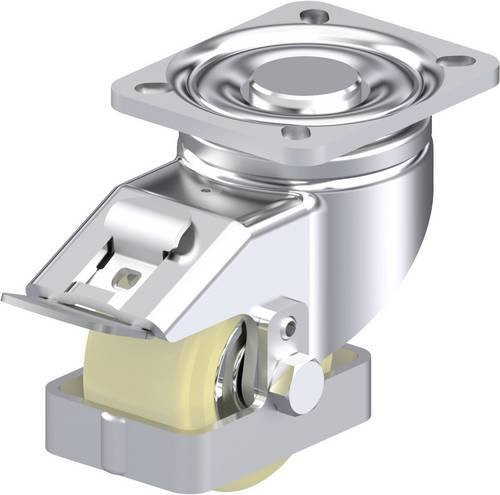 Blickle Stahlblech-Lenkrolle LH-GSPO 80K-FI-FS in Silber mit Rad-Durchmesser 80 mm und einer Tragfähigkeit von 700 kg - Bild 1
