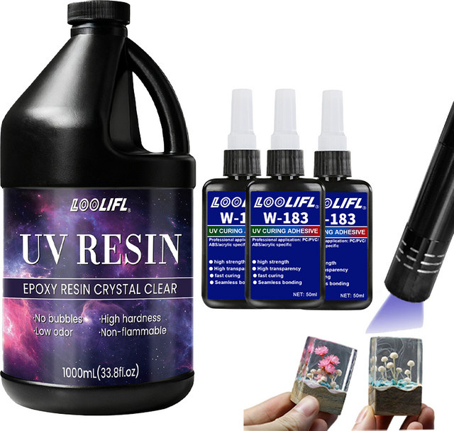 LOOLIFL UV-Harzklebstoff Transparent für DIY, Modellbau und Nagelkunst - Bild 1