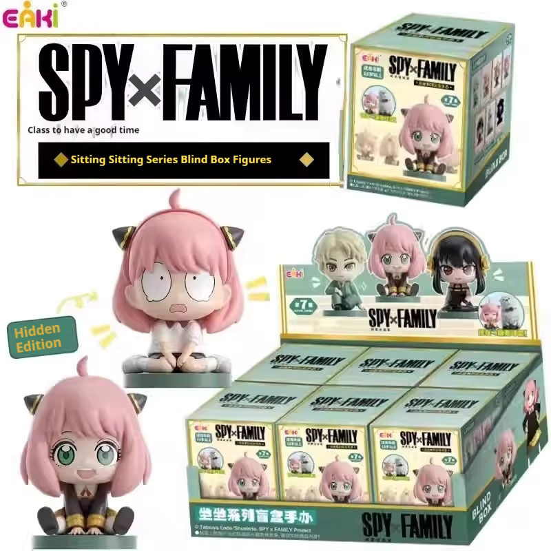 EAKI Spy Family Anya Sitting Series Blind Box, Mini-Spielzeugfigur, ab 3 Jahren - Bild 2