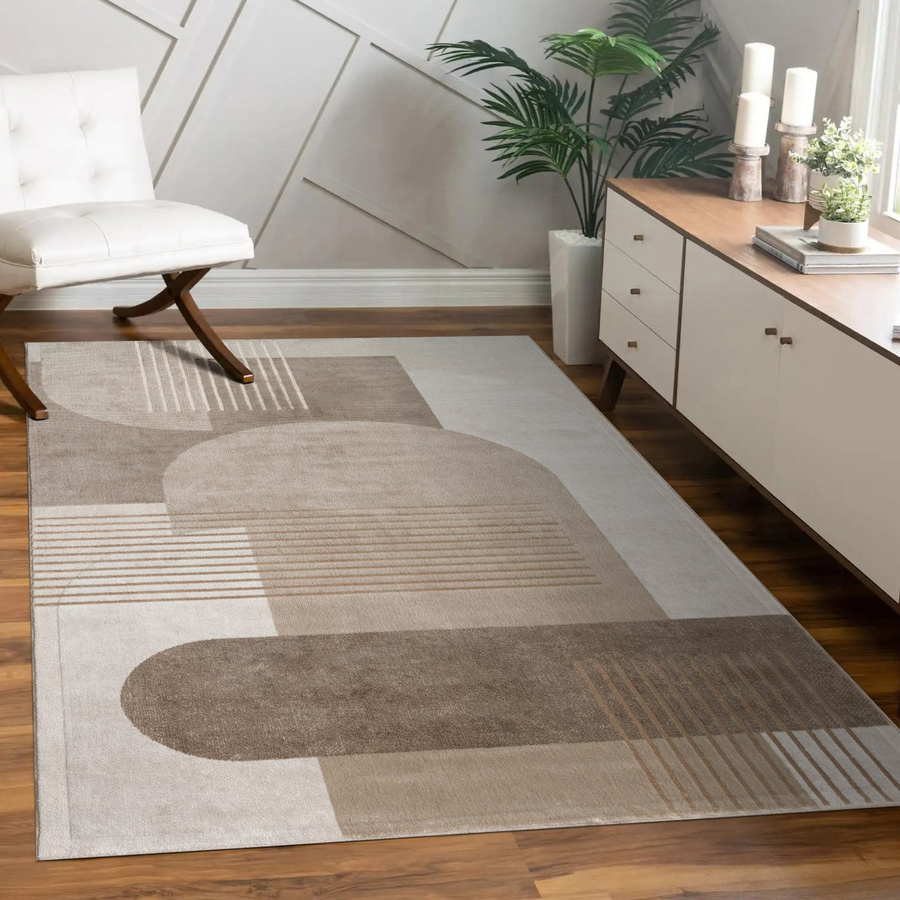 Teppich Tiana beige Boho-Design mit High-Low-Effekt, B: 240 cm, T: 340 cm - Bild 1