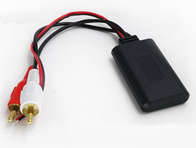 Koogeelife Bluetooth 5.0 Audioempfänger Musikadapter mit 2RCA-Schnittstelle für das Autoradio in Schwarz - Bild 1