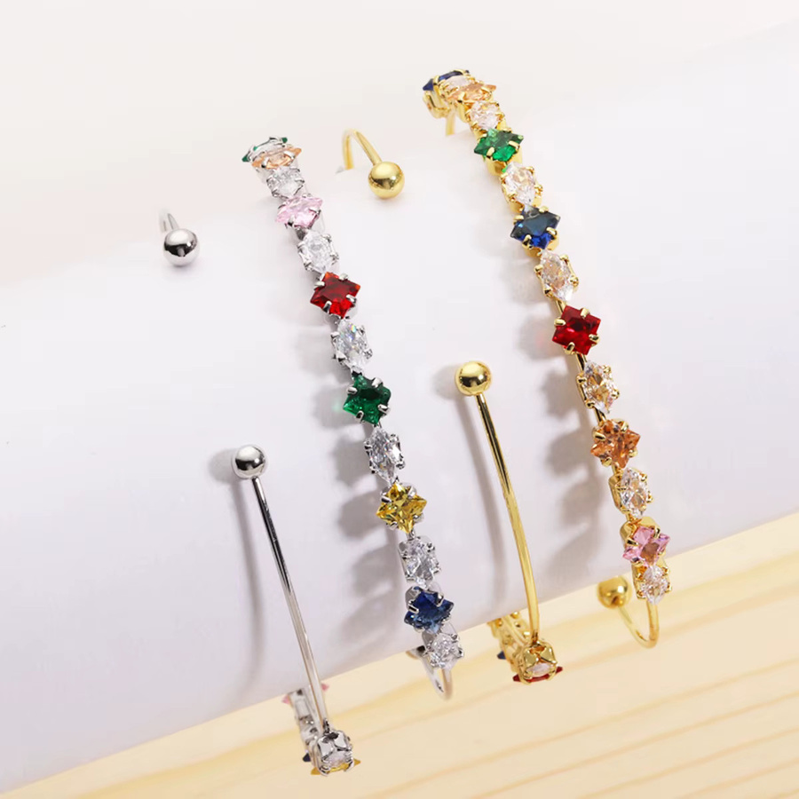 YUYAN Armband, Bunt, Kristall, Zirkonia, Damen - Bild 3