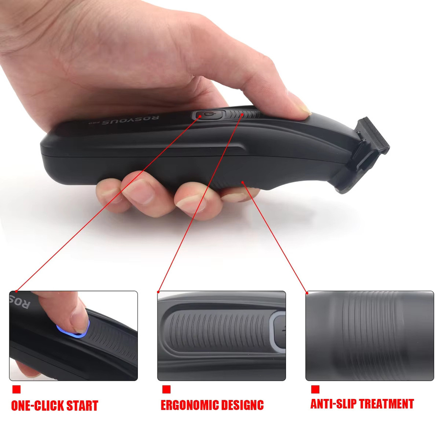 ROSYOUS RS-078 Kabelloser Trimmer, Schwarz, Herren - Bild 5