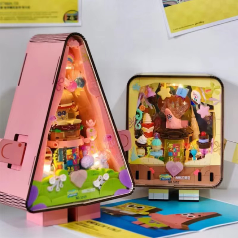 AREA-X 25th Anniversary Limited SpongeBob Schwammkopf und Patrick Star Bausteine Figuren Set aus Kunststoff in Mehrfarbig - Bild 2