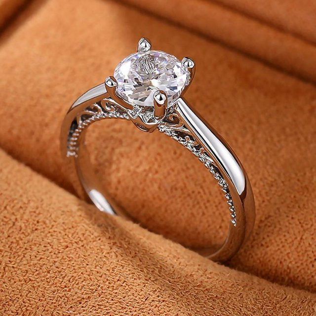 YIRAN Jewelry Ring, Zirkonia, Silber, Kupfer, Damen - Bild 1