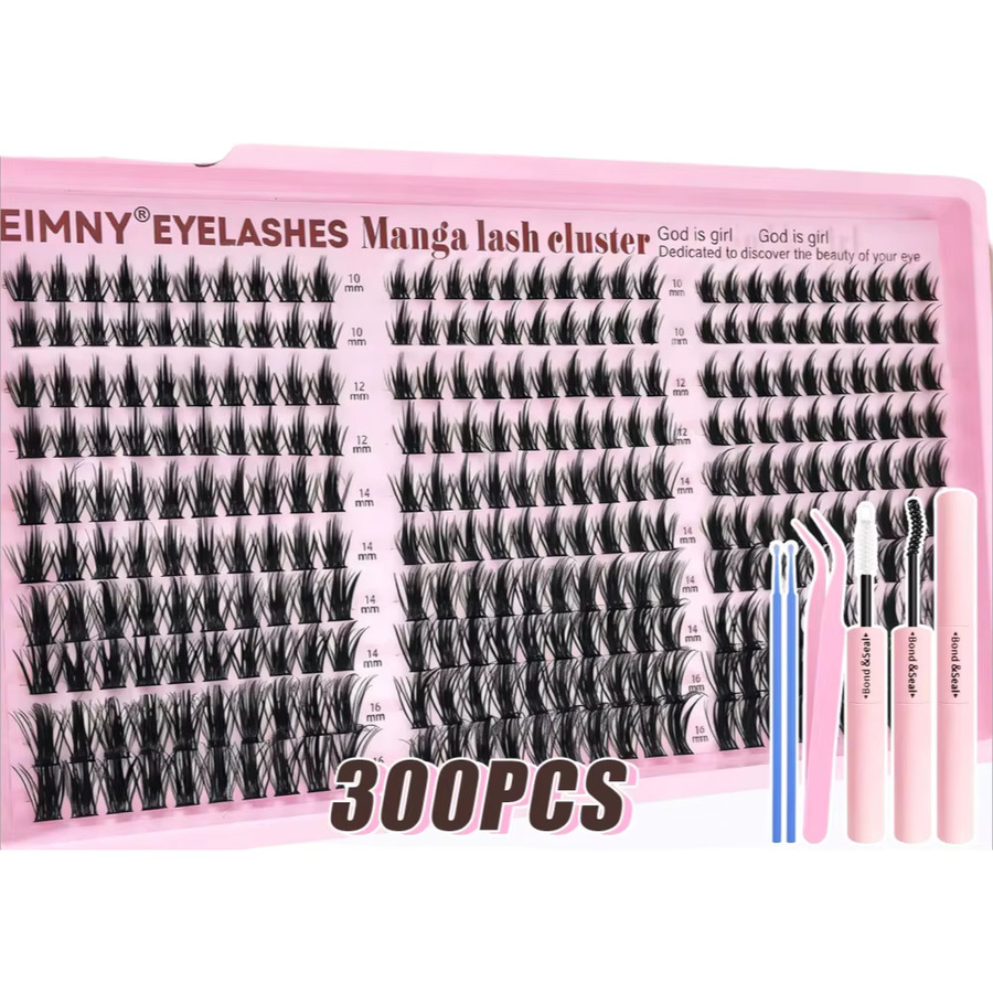 EIMNY Wimpernverlängerungen Little Devil-Stil, 300 Stück, 10–16 mm, Unisex - Bild 7