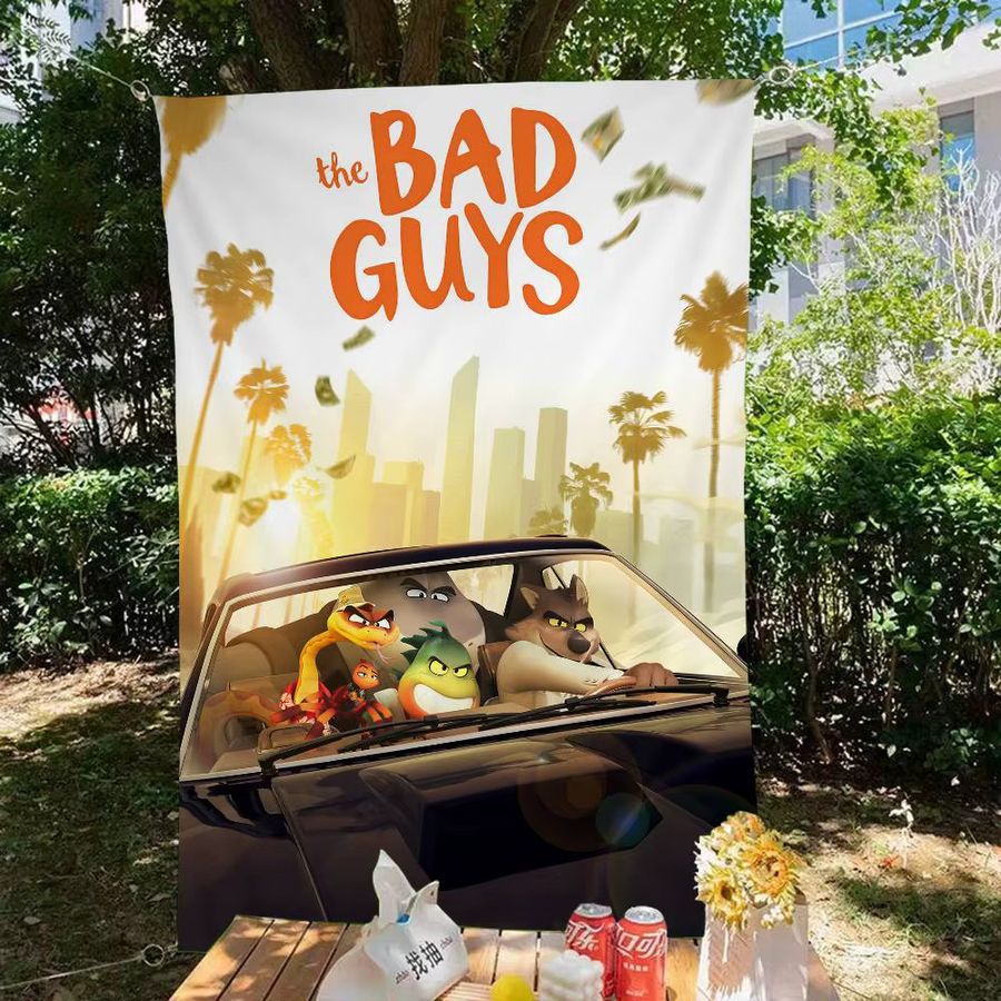 Potdemiel Party Banner The Bad Guys 2 Rote Werbefahne zum Aufhängen - Bild 3