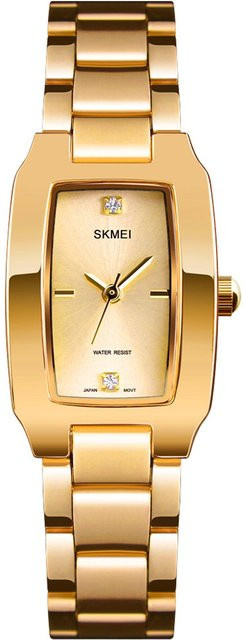 SKMEI Armbanduhr Quarz, Edelstahl, Gold, Damen - Bild 1