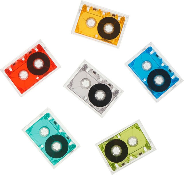 JETTING Blanko-Kassetten-Tape für 60 Minuten Audio-Aufnahmen in Blau und Multicolour - Bild 1