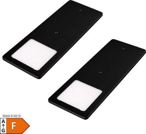 2er Set TooFlat LED Unterbauleuchten in Neutralweiß für Küche und Wohnraum