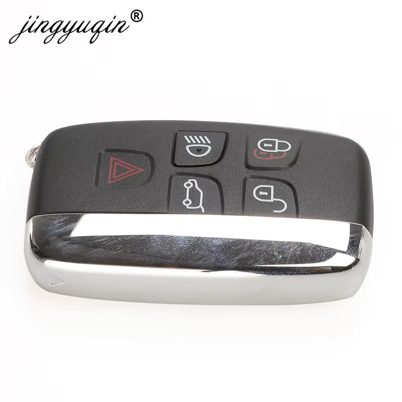Jingyuqin Remote Auto Keyless für Jaguar Xe XF XK XJ F-Typ und Range Rover Discovery Sport Evoque mit Schlüsselanhänger in Schwarz (315MHz/434MHz) - Bild 2