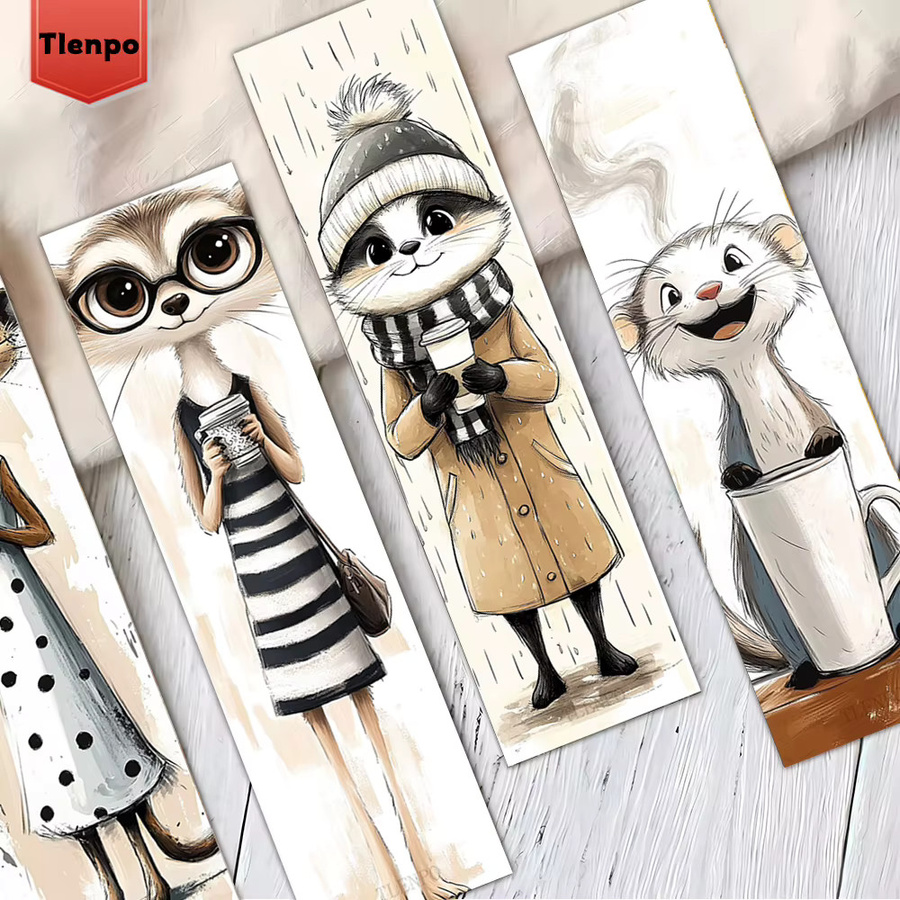 32 Stück Lesezeichen mit Tiermotiven in Multicolour aus Papier für den Schulanfang oder als Geschenk - Bild 1