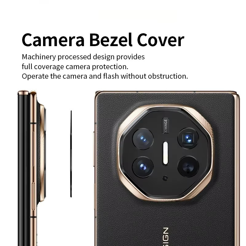 Aluminium Metall Objektivschutz und Displayschutzfolie für Huawei Mate XT Ultimate - Bild 3