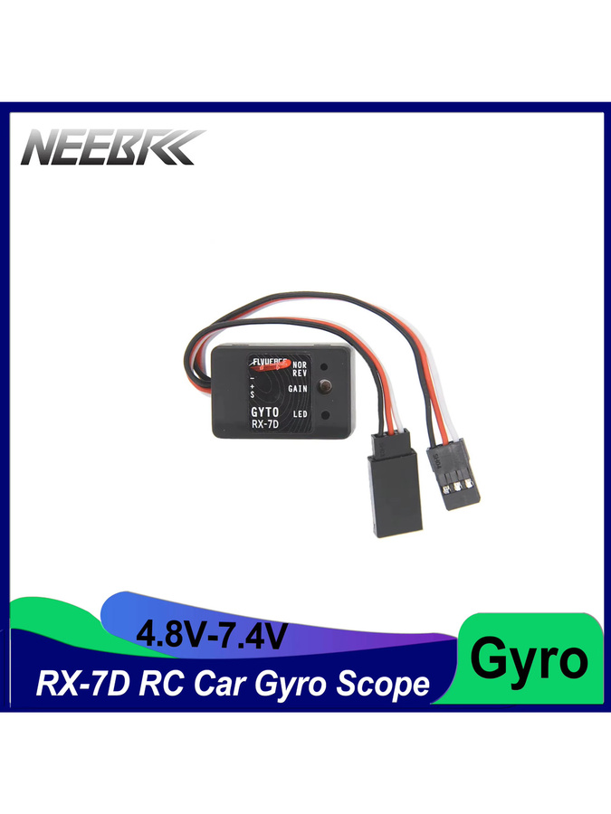 NEEBRC RX-7D Gyro Scope, RC Car Drift Racing Vehicle Boat, Sender und Empfänger - Bild 2