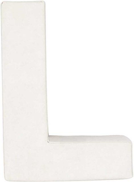Rico Design 3D Papp-Buchstabe weiß stehend L - Bild 1