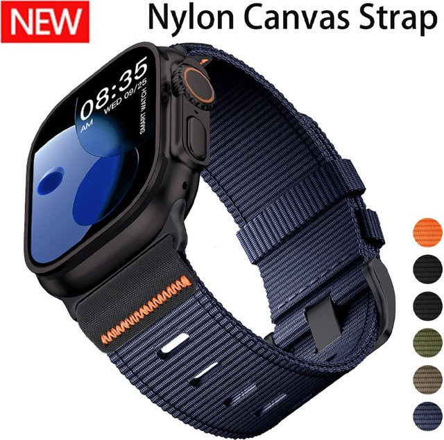 FancyWrist Sportarmband Nylon, Schwarz, für Apple Watch - Bild 1