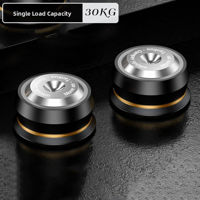 MUSIKKEN Siliziumnitrid-Keramikkugel Audio-Isolationsfüße zur Stoßdämpfung für Lautsprecher, Subwoofer und HIFI-Komponenten - Bild 1