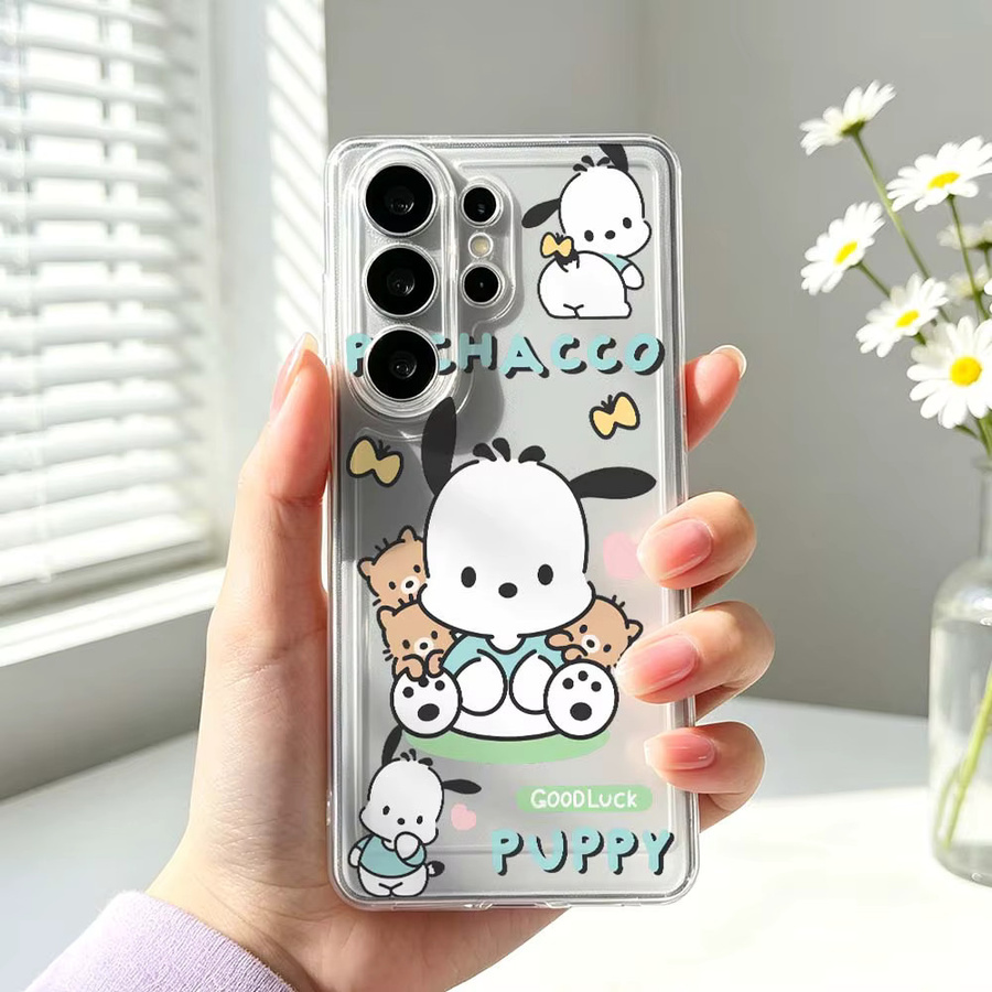 Pochacco Transparente Handyhülle für Samsung Galaxy S26 S25 S24 S23 S22 S21 S20 Ultra Plus Edge FE - Bild 1