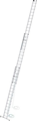 MUNK Günzburger Steigtechnik Aluminium Seilzugleiter nivello-Traverse 3-teilig in Silber mit maximaler Arbeitshöhe von 11,9 m - Bild 1